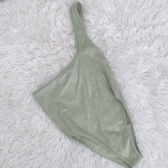 Nwt Zara french terry one shoulder bodysuit - Picture 5 of 5